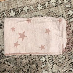 Gap Star Fringe Scarf reversible